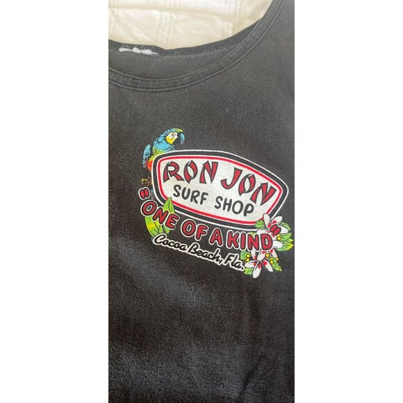 Vtg 1995 Ron Jon Surf Shop Cocoa Beach Florida Tank Top 2 Stickers 1 Tag 1 Cap - Picture 9 of 9